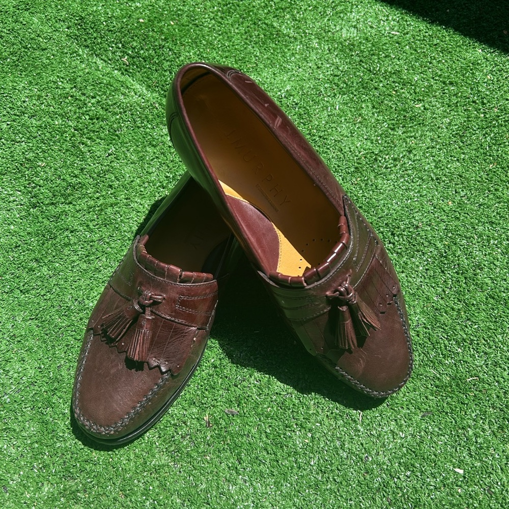 J. Murphy By Johnston & Murphy Men's Brown Tassel Kiltie Loafers Sz 9M